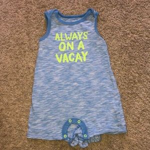 Baby Cat and Jack blue onesie